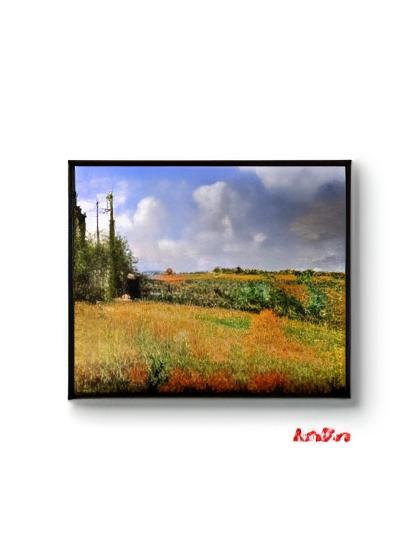 Untitled landscape by Camille Pissarro