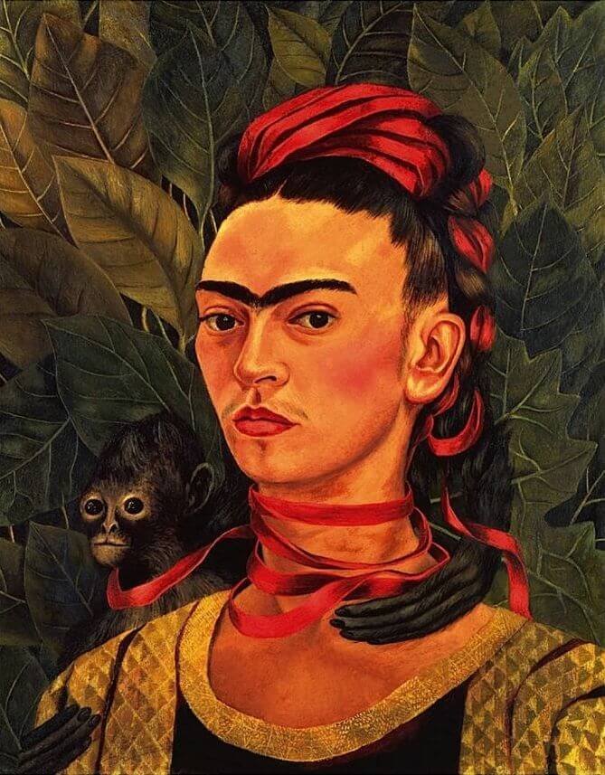 Self-Portrait with Monkey